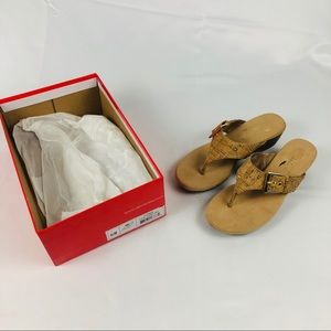 New Aerosoles Sandals Wedges Cork Combo Size 6.5